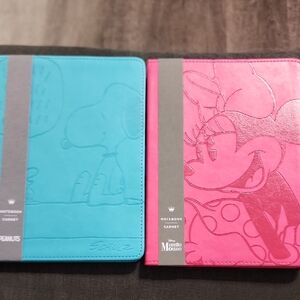 2  Hallmark Notebooks Peanuts & Minnie